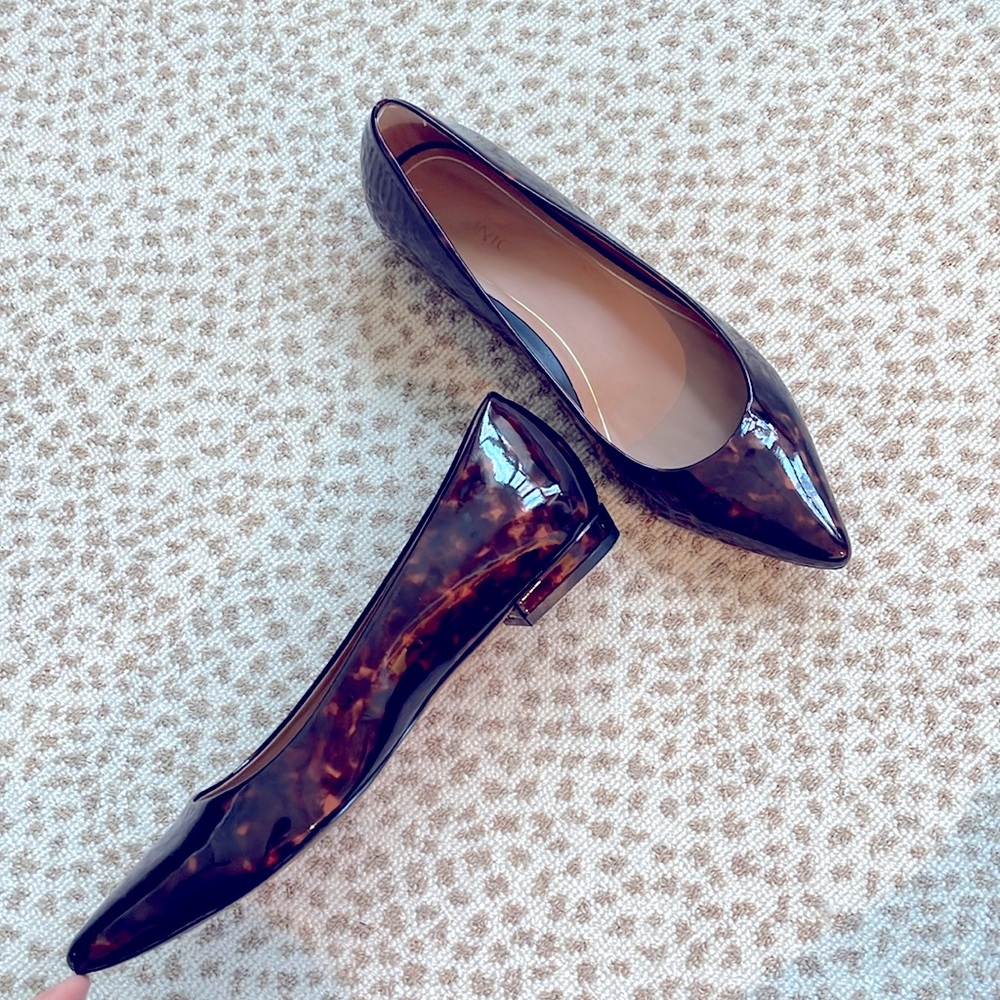 Vionic Lena Point Toe Tortoiseshell Ballet Flat, nearly new